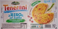 Teneroni riso al salto con speck, asparagi e zafferano