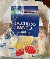 Zucchero bianco in bustine