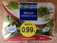 Rucola selezionata e lavata
