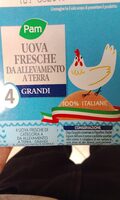 Uova fresche da allevamento a terra grandi