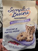 Frollini ai mirtillo rossi