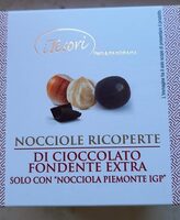 Nocciole ricoperte di cioccolato fondente