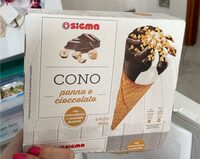 Cono panna e cioccolato