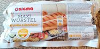 Maxi wurstel pollo e tacchino
