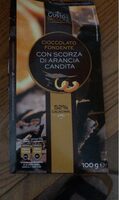 Cioccolato fondente con scorza di arancia candita