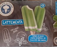 Gelato gusto panna e menta