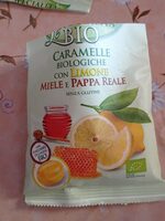 Caramelle biologiche con limone miele e pappa reale