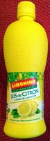 Jus de citron à base de concentré