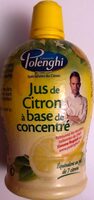 Jus de Citron à base de concentré