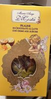 Praline di cioccolato al latte con creme agli agrumi
