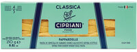 Pasta italiana Pappardelle bianchi extra fino al huevo