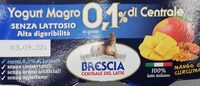 Yogurt magro senza lattosio