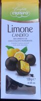 Limone candito ricoperto di cioccolato fondente