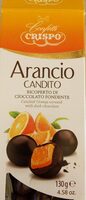 Arancio Candito  ricoperto di cioccolato fondente