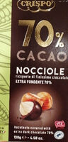Cioccolato 70% cacao nocciole