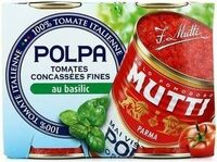 Pulpe tomates concassées fines au basilic