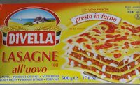 Lasagne-Blätter mit Ei