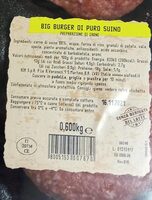 Hamburger carne al fuoco Aia
