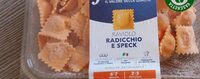 Raviolo radicchio e speck