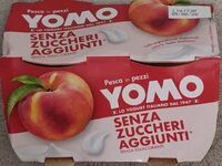 Yogurt pesca in pezzi senza zuccheri aggiunti