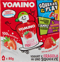 Naturale yogurt e fragole