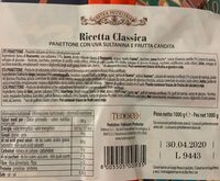 Panettone con uva sultanina