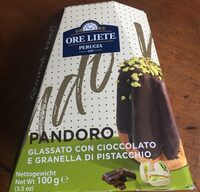 Pandoro cioccolato e pistacchio Ore liete