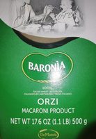 Orzi macaroni product