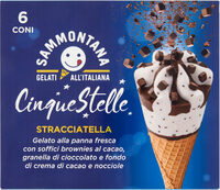Cinque stelle stracciatella