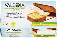 Gelato Sandwich Vegansk, 8stk, 320 g