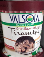 Postre helado de tiramisú