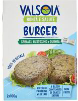 Burger spinaci gustosino e quinoa