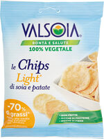 Le chips light di soia e patate