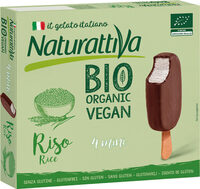 Bio organic vegan mini bombones de arroz sabor
