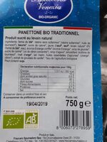 Panetone bio traditionnel