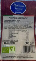 Panettone bio épeautre