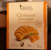 Croissant dolce sfoglia albicocca