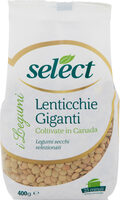 I legumi lenticchie giganti