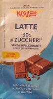 Cioccolato al latte -30% di zuccheri