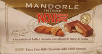 Cioccolato al latte finissimo con mandorle intere di Sicilia