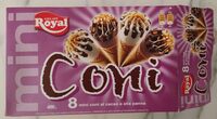 Mini coni al cacao e panna