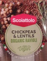 Chickpeas & lentils organic ravioli