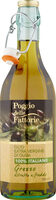 Olio extra vergine di oliva italiano grezzo estratto a freddo