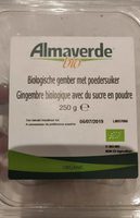 Gingembre biologique avec du sucre en poudre