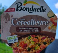 Cereallegre Cous Cous integrale con gamberetti e ceci