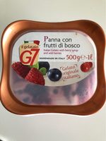 Panna con frutti di bosco