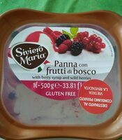 Gelato Panna con frutti di bosco