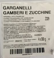 Garganelli ganberi e zucchine