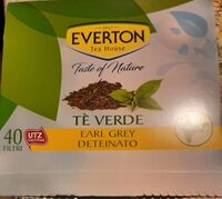 Everton tè verde earl grey deteinato