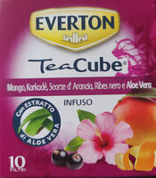 Teacube Mango, Karkadè, scorze d'arancia, ribes nero e aloe Vera